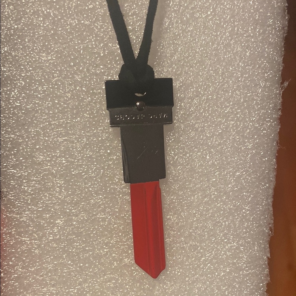 NWT Marc by Marc Jacobs- Red Key Lipstick Charm Necklace